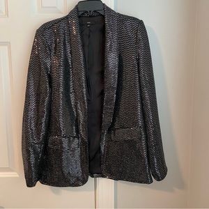 Black sequins blazer